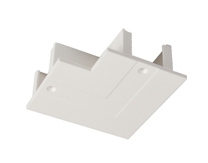 Cover in plastica per giunto 90&deg; sinistra/destra binario trifase incasso