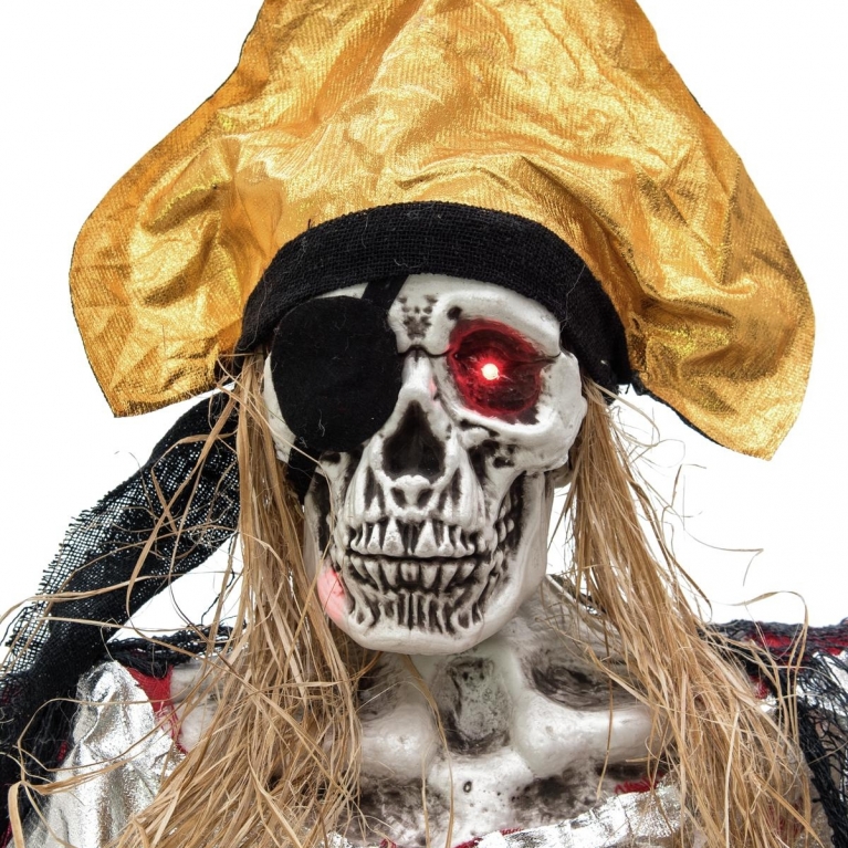 Figura animata pirata halloween h 170 cm
