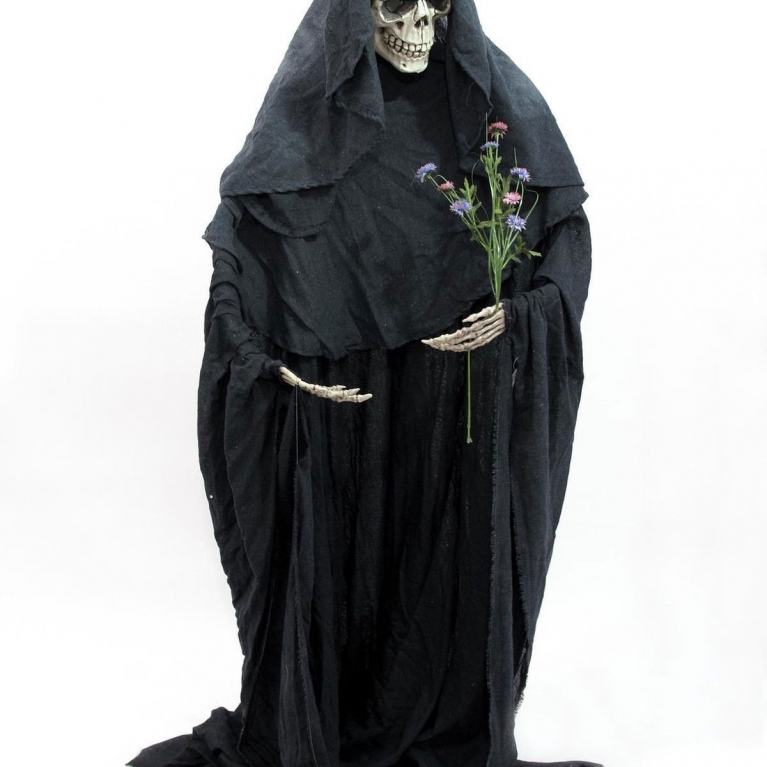 Scheletro malleabile 160 cm horror halloween morte nera