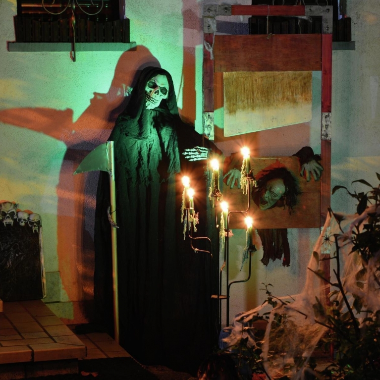 Scheletro malleabile 160 cm horror halloween morte nera