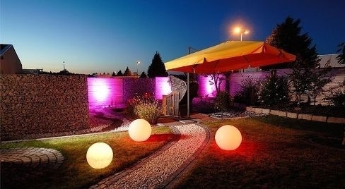 Lampada sferica da pavimento ø 60 cm IP44