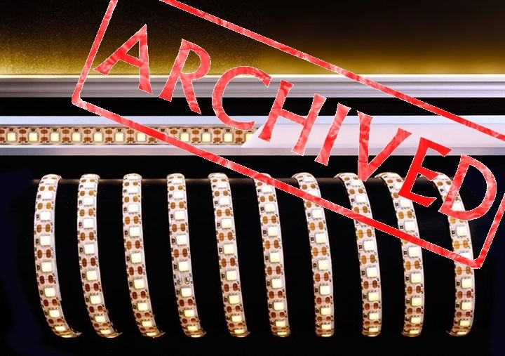 Striscia led flessibili IP33 216 LED SMD 5050 2700K 3mt. 36W 12V 12W/mt.