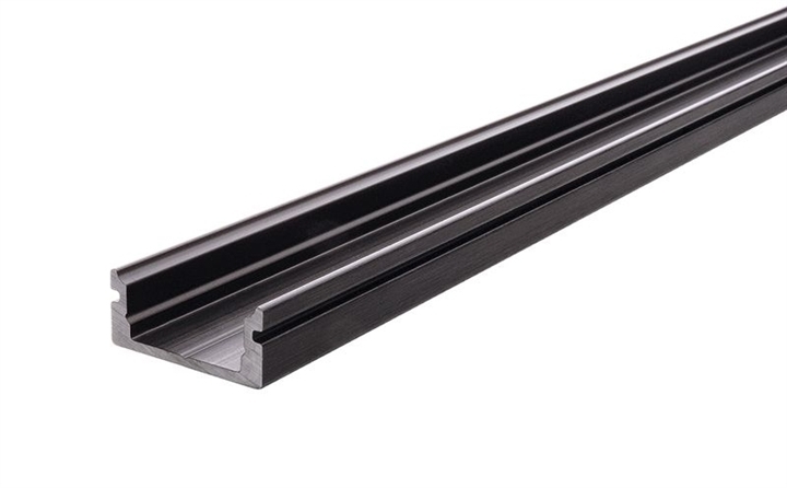 Profilo AU-01-10, nero opaco spazzolato, 2 m