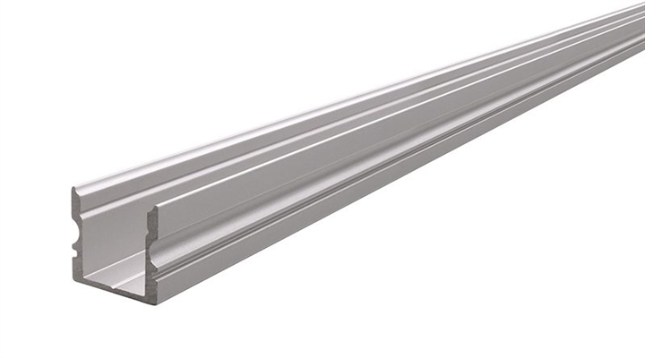 Profilo alluminio alto AU-02-10 anodizzato 1 m strisce led 11mm