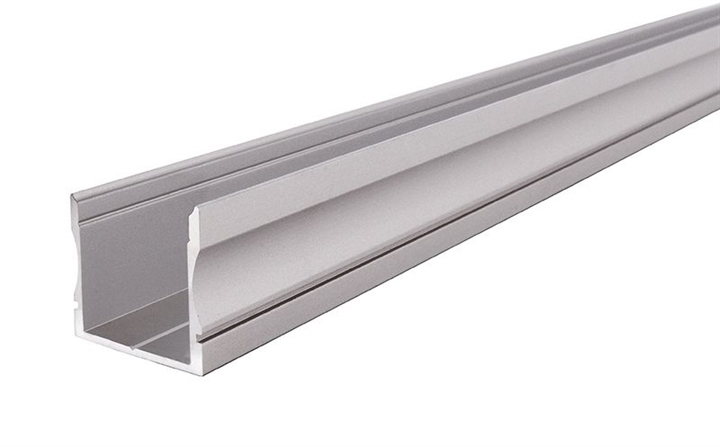 Profilo alluminio alto AU-02-20 anodizzato 1 m strisce led 20mm