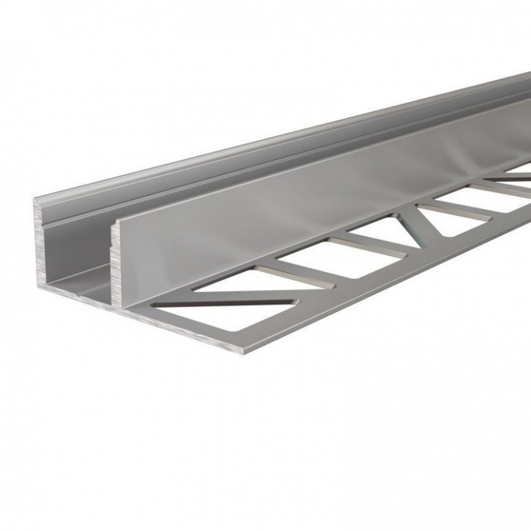 Profilo alluminio anodizzato per piastrelle 1,25 m