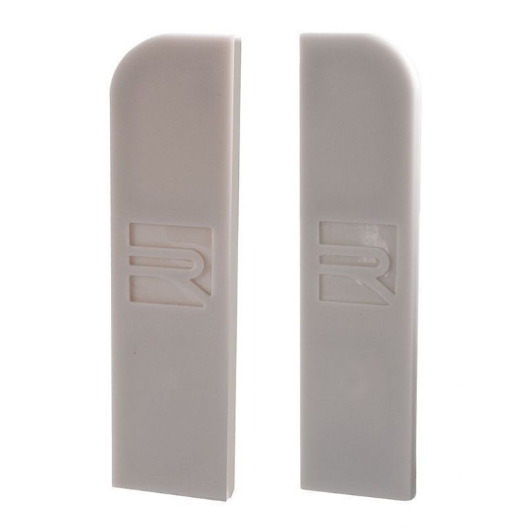 2x Tappo chiusura profilo AM-02-10 plastica grigio