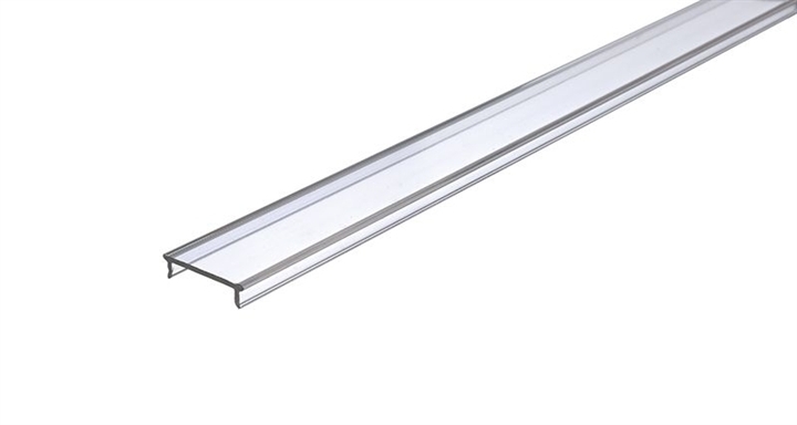 Cover trasparente P-01-15 piatta, trasparente, 1 m