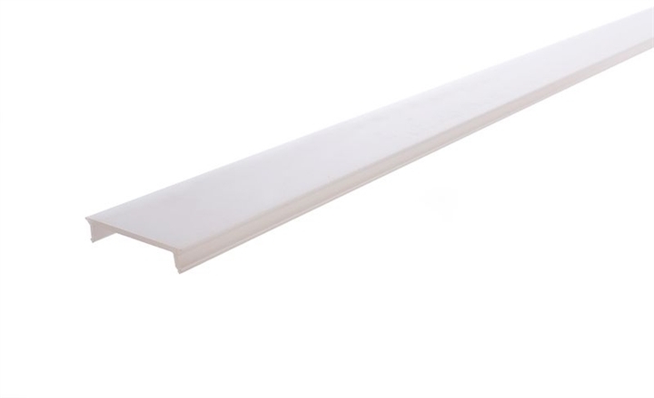 Cover P-02-20 per profilo in alluminio, piatta, lattata