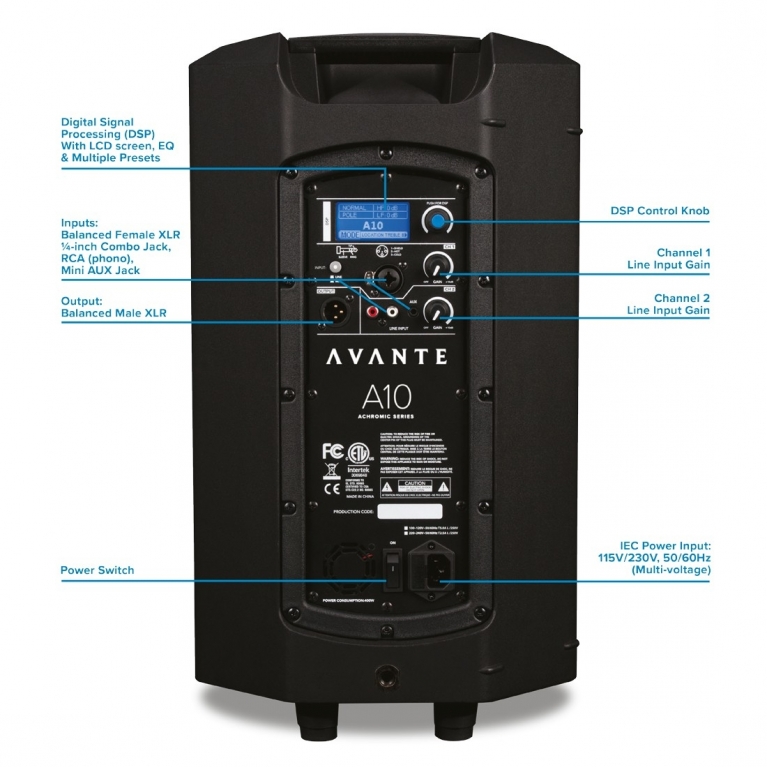 Cassa acustica amplificata Avante A10 400W
