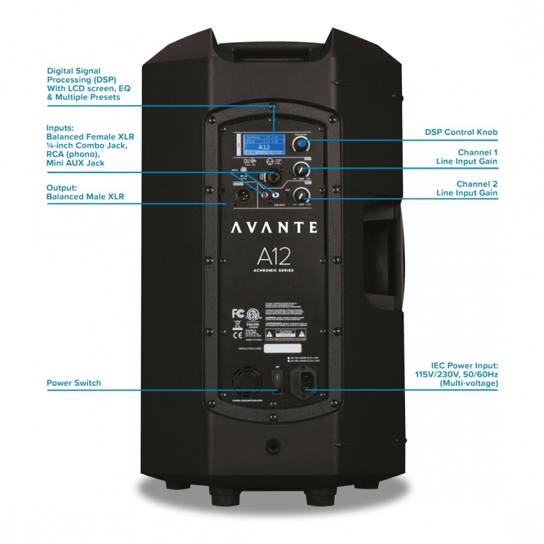 Cassa acustica amplificata Avante A12 400W