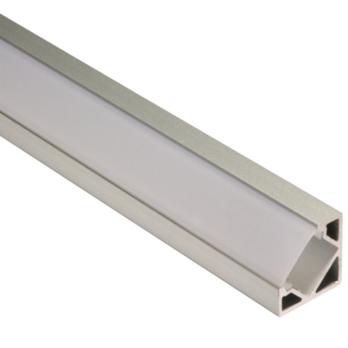 KIT Profilo triangolare grigio semi opale 2m IP42