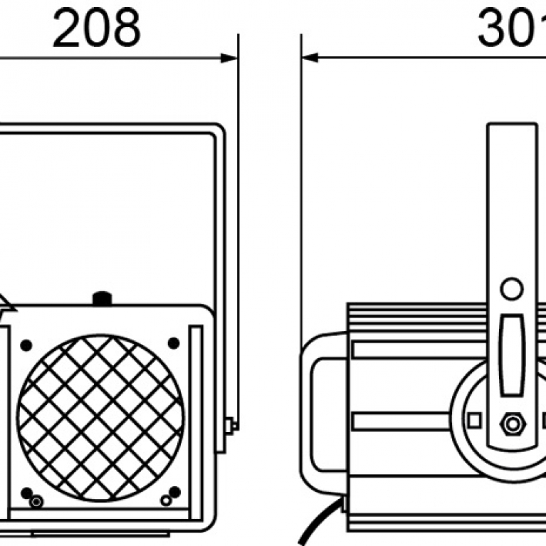 Proiettore PC alogeno 650W zoom 4° - 56° GY9,5