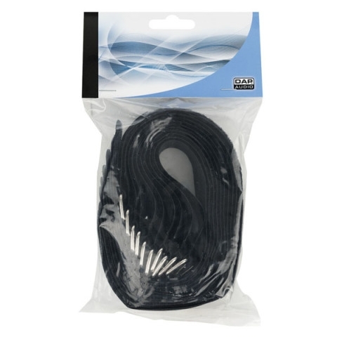 Fascette fermacavo in veltro 40 cm nero 10 pz