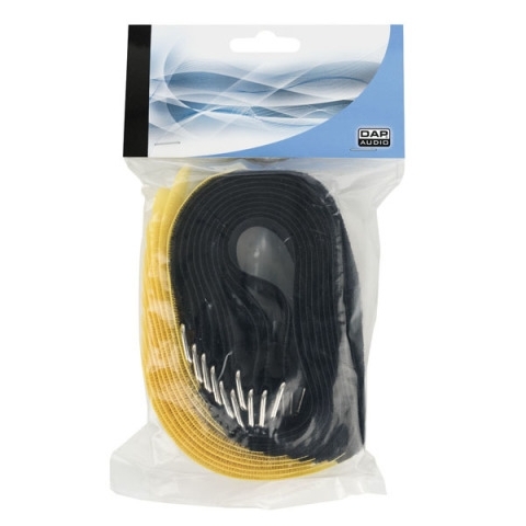 Fascette fermacavo in veltro 40 cm giallo 10 pz
