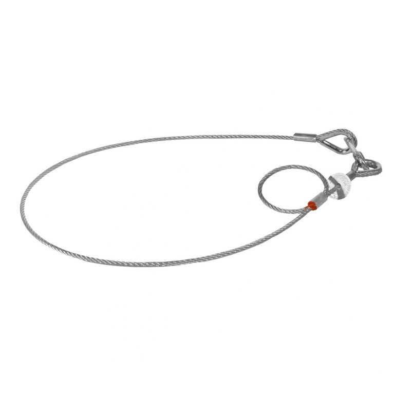 Cavo di sicurezza Saveking ø5mm 60 cm 60 Kg DGUV grigio