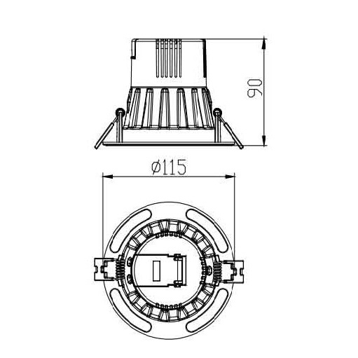 Faretto incasso led ALCOR 7W 100-240V 2800-3200K IP54