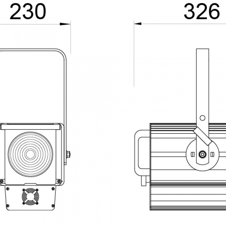 Proiettore Fresnel LED FN LED 150 TW DMX