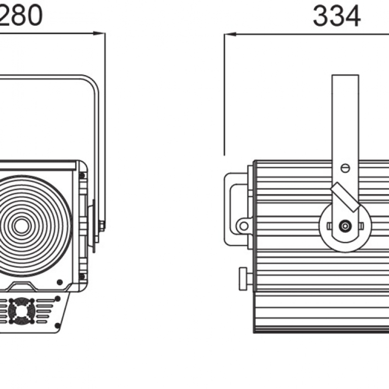 Proiettore Fresnel LED FN LED 200 CW UD