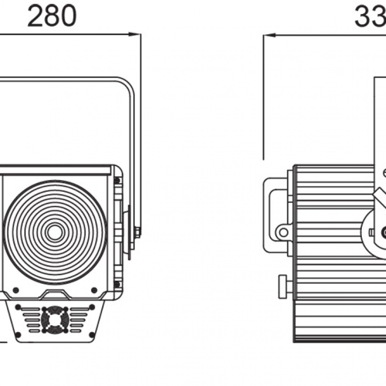 Proiettore Fresnel LED FN LED 200 NW UD