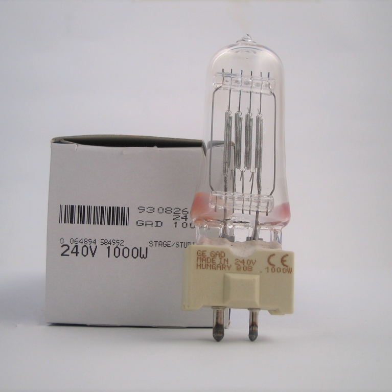 93082619 GE 1000W 240V GY9,5 3200°K  250 ore GAD