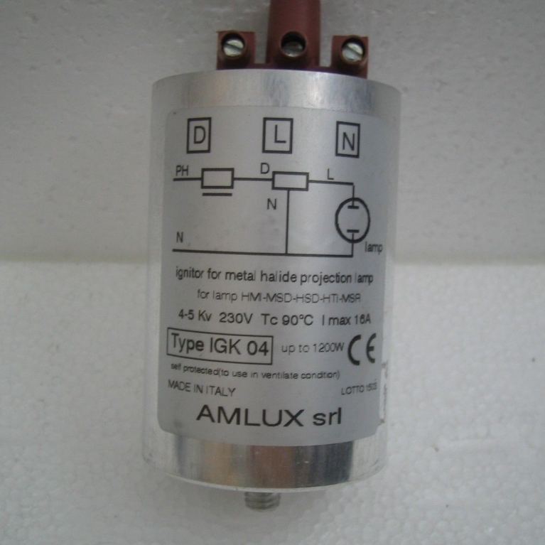 IGK 04 ACCENDITORE HTI MSR SN HSD MSD HMP FINO A 1200W 4/5Kv 16A