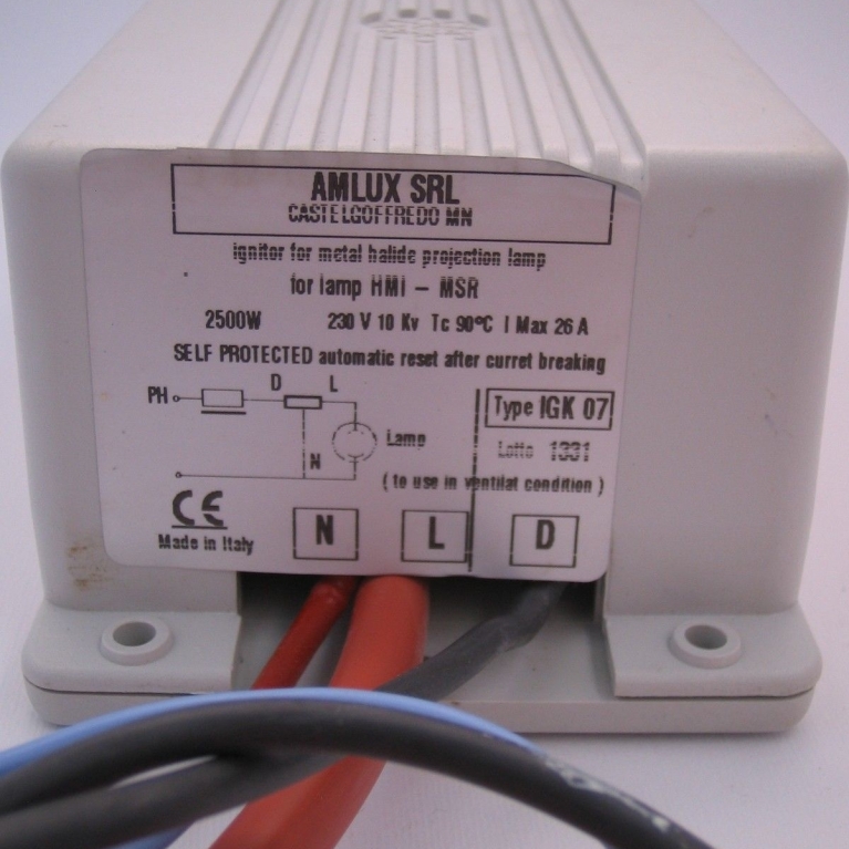 IGK 07 ACCENDITORE HMI/MSR/MSA 2500W 10KV 26A