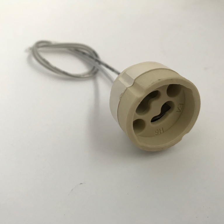 Portalampada GU10 con cavo teflon 15 cm