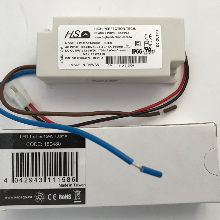 power supply 700mA 15W