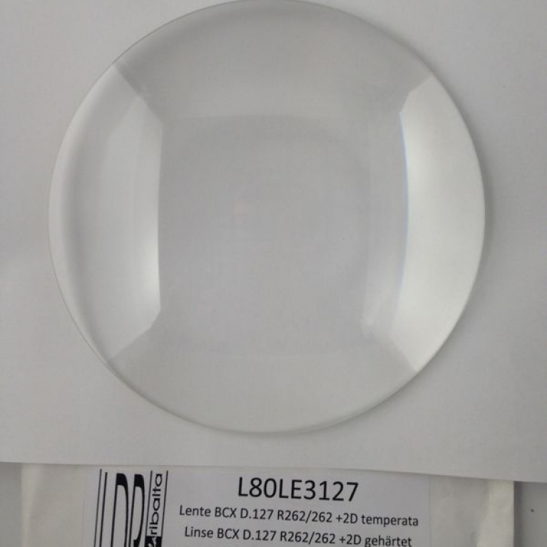 Lente frontale BCX ø 127 mm R262 +2D temperata
