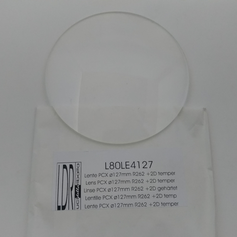 Lente frontale PCX ø 127 mm R262 +2D temperata