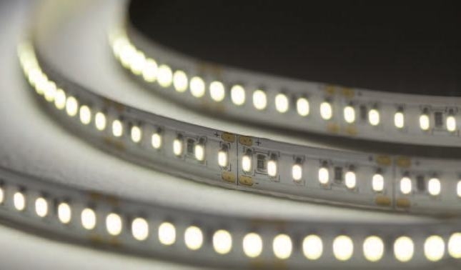 Striscia led flessibile alta luminosità 24V 125W IP20 3000-3300K 5m 25W/m