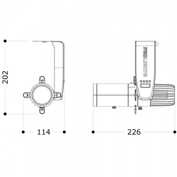 Kit Sagomatore a led compatto  6000K con ottica 26°