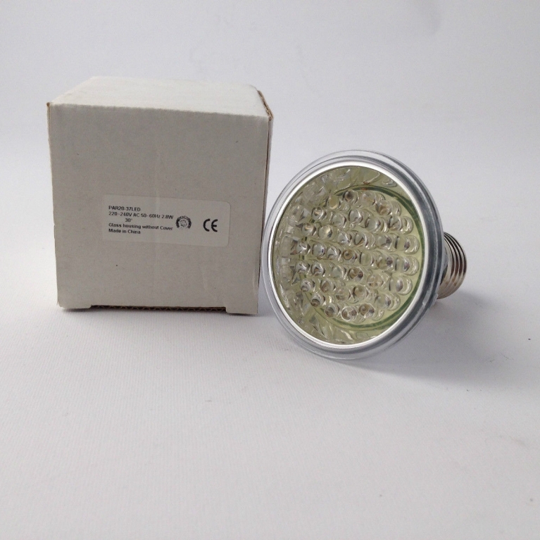 PAR 20 LED E27 230V AC 37 LED BIANCO CALDO 90°