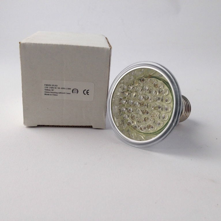 PAR 20 LED E 27 230V 37 LED GIALLO 30°
