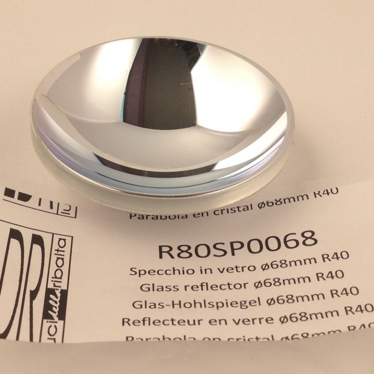 Parabola riflettente in vetro ø 68 mm R40