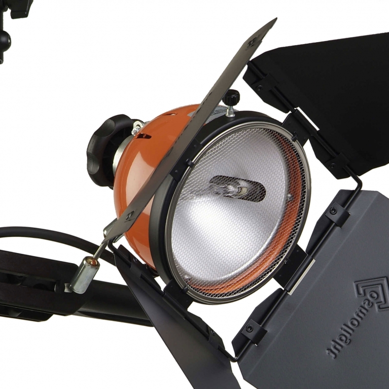Proiettore tungsteno-alogeno RC 80PB 800W nero con pinza e braccio flessibile