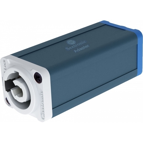 Alimentatore per connettore a 3 poli da ambo i lati bianco + blu Seetronic SAC3MM