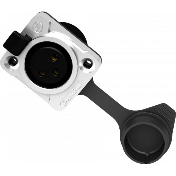 Connettore XLR 3 poli femmina con manicotto di protezione IP65 Seetronic K3F2CW