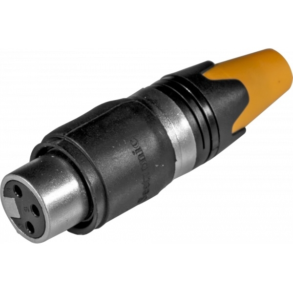 Connettore XLR 3 poli femmina in metallo con contatti dorati Seetronic IP65 SC3FXXW
