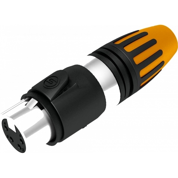 Connettore XLR 4 poli femmina in metallo Seetronic IP65 SC4FXXW