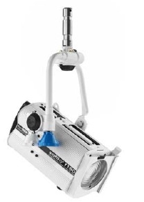 Faro a scarica televisivo Soffio f 150W pole operated bianco