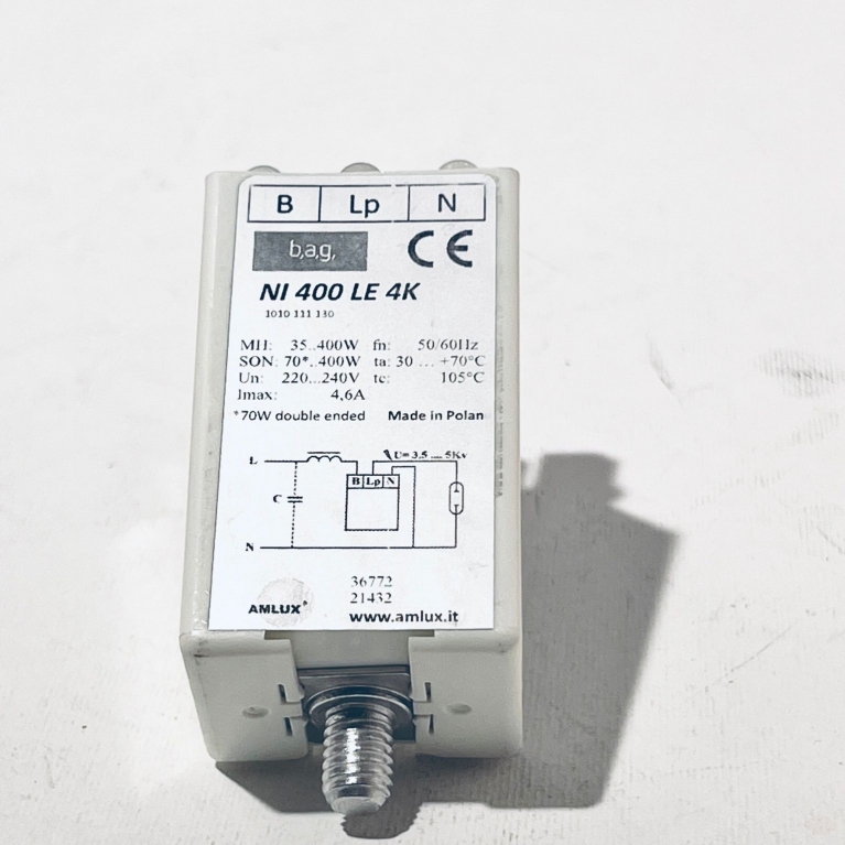 NI 400 LE 4K ACCENDITORE LAMPADE 70 150 200 250 300 400 W 4,6A 3/5KV