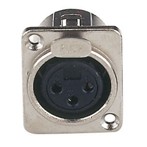 CONNETTORE XLR 3 POLI FEMMINA A PANNELLO