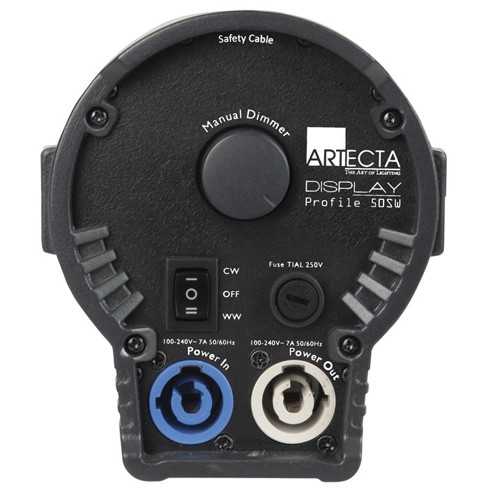 Sagomatore led negozio 50W bianco caldo e freddo 13-30° scocca nera