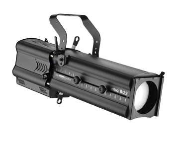 Sagomatore teatrale Alba LED 8/22 230W 5600K dmx512 + RDM nero