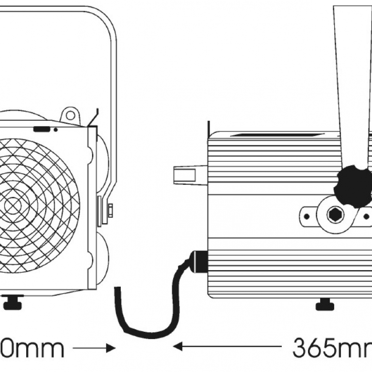 Faro teatrale alogeno Fresnel Aria f 1000W plus argento