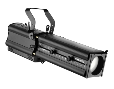 Sagomatore teatrale Arpa LED 8/22 150W 3200K dmx512 nero