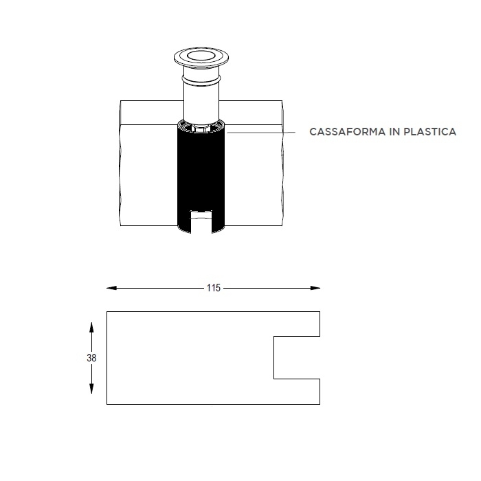 Cassaforma per Faretto calpestabile miniPoint