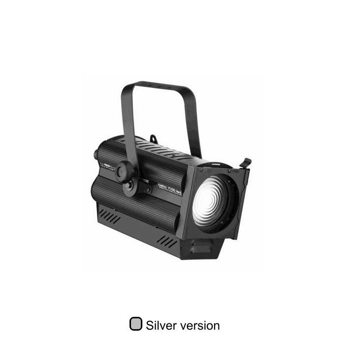 Faro teatrale Fresnel Cetra LED100W RGBW dmx argento